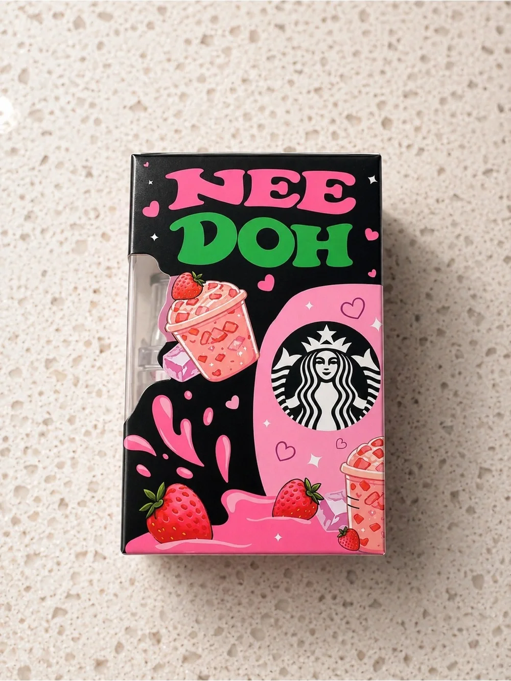 Pink Strawberry Drink Super Squishy